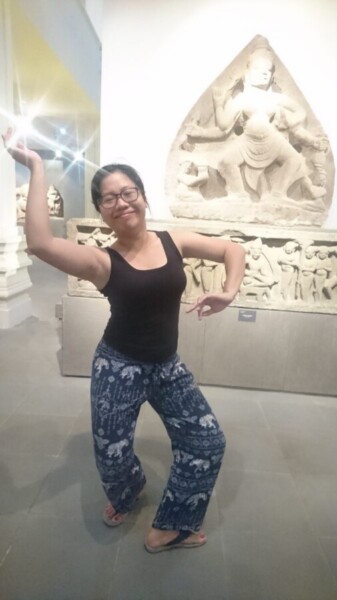 Ti is proud of her Cham heritage. Her features show she is of the ancient, southern dynasty. And she's got the moves too