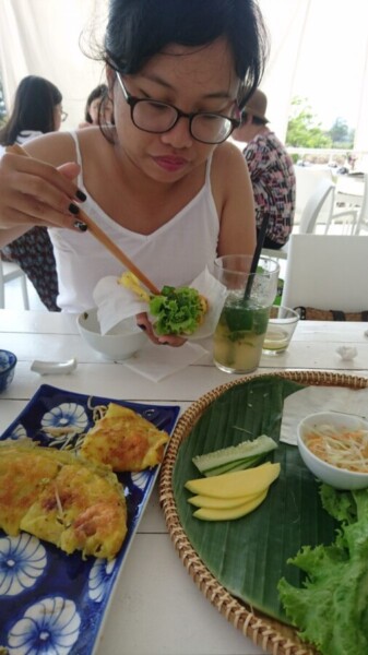 Lunch at the restaurant 'At The End Of The Beach'