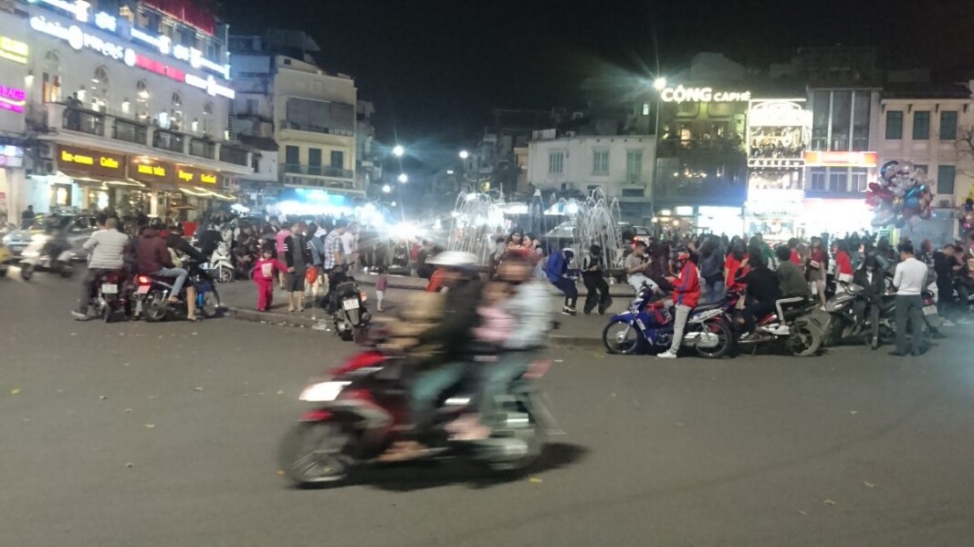 Hanging out in old town Hanoi on any given evening